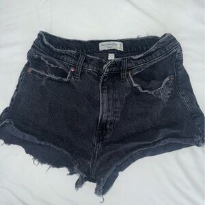 Abercrombie Curve Love High Rise Mom Denim Short